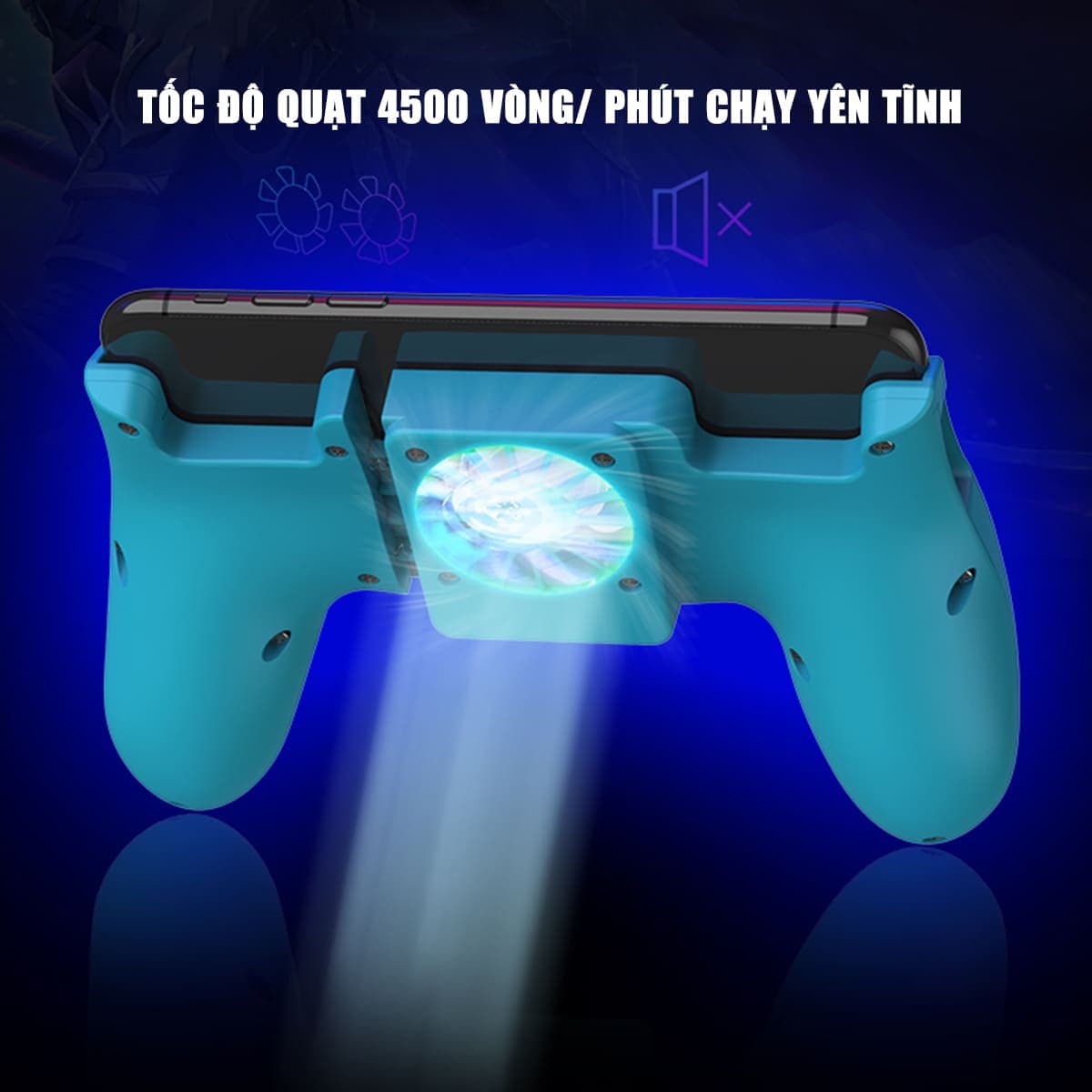 Tay cầm chơi game PUBG có quạt tản nhiệt cho điện thoại MK - 11