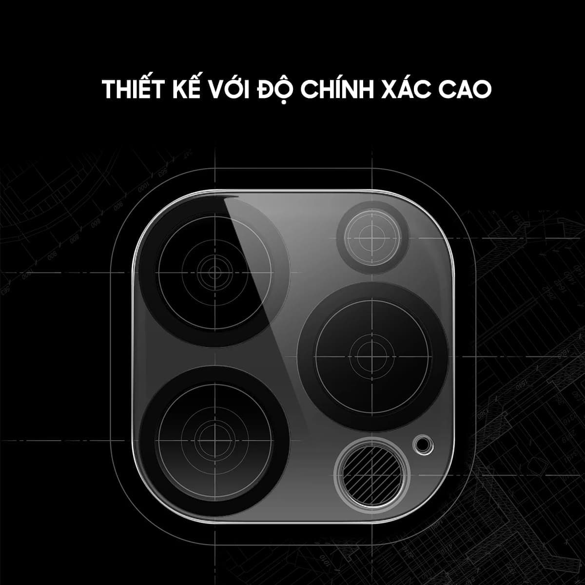 Dán camera Iphone 16 Pro cường lực camera thấu kính nổi 3D độ cứng 9H trong suốt - 8