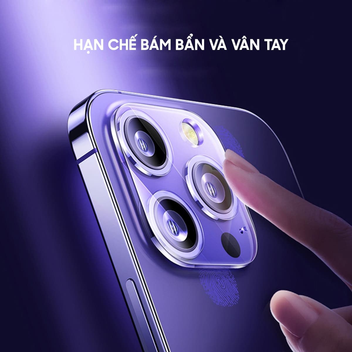 Dán camera Iphone 16 Pro cường lực camera thấu kính nổi 3D độ cứng 9H trong suốt - 9