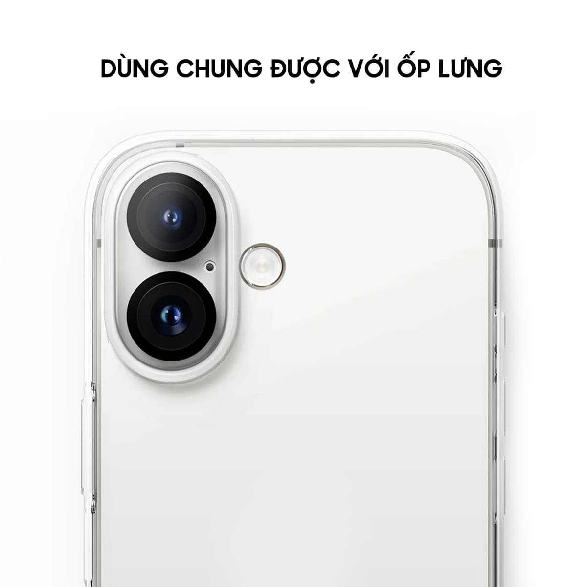 Dán camera Iphone 16 cường lực camera thấu kính nổi 3D độ cứng 9H trong suốt - 5