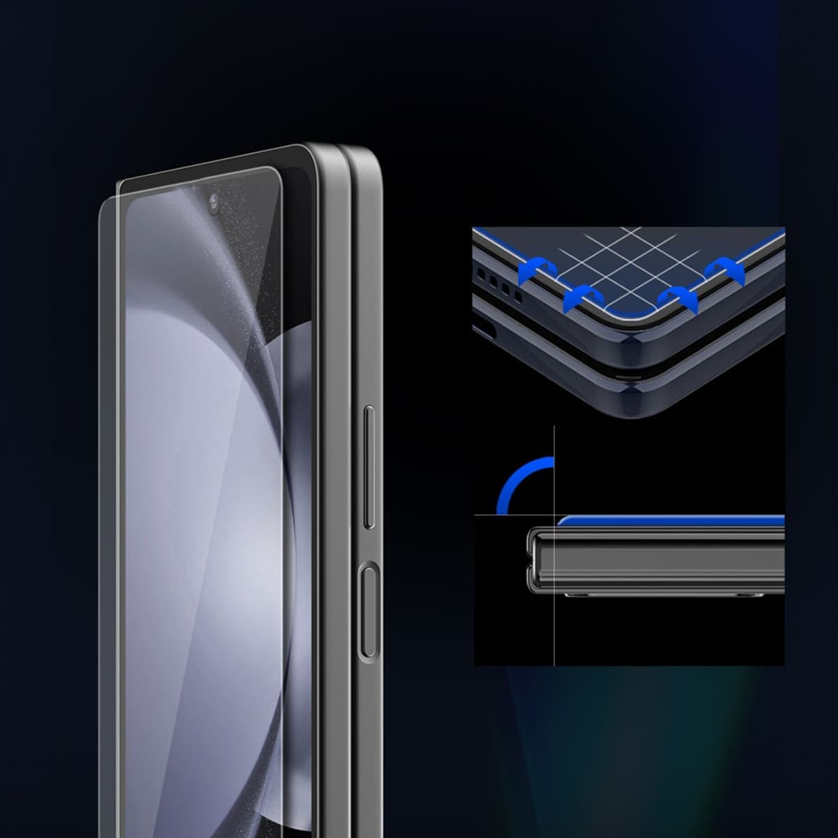 Kính cường lực Samsung Galaxy Z Fold 6 full màn hình phụ chống trầy xước va đập - 7