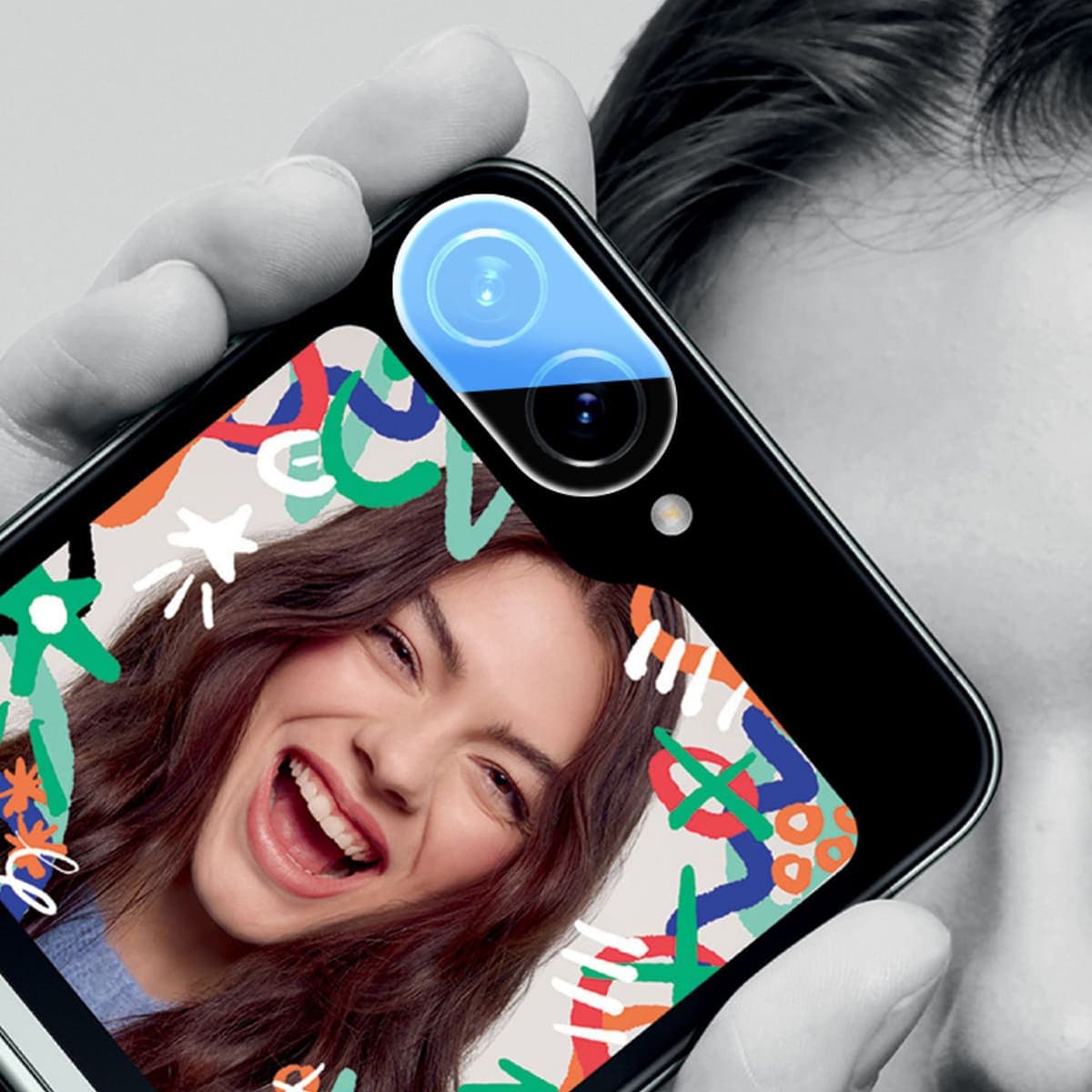 Dán cường lực camera Samsung Galaxy Z Flip 6 thấu kính nổi 3D độ cứng 9H trong suốt - 7