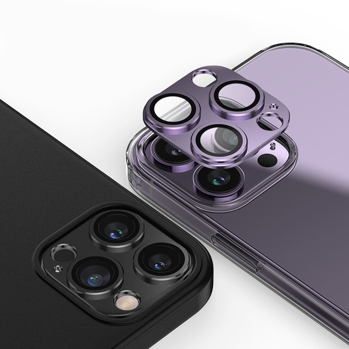 Dán camera Iphone 16 khung nhôm kèm kính cường lực chống trầy xước va đập bảo vệ camera - 6