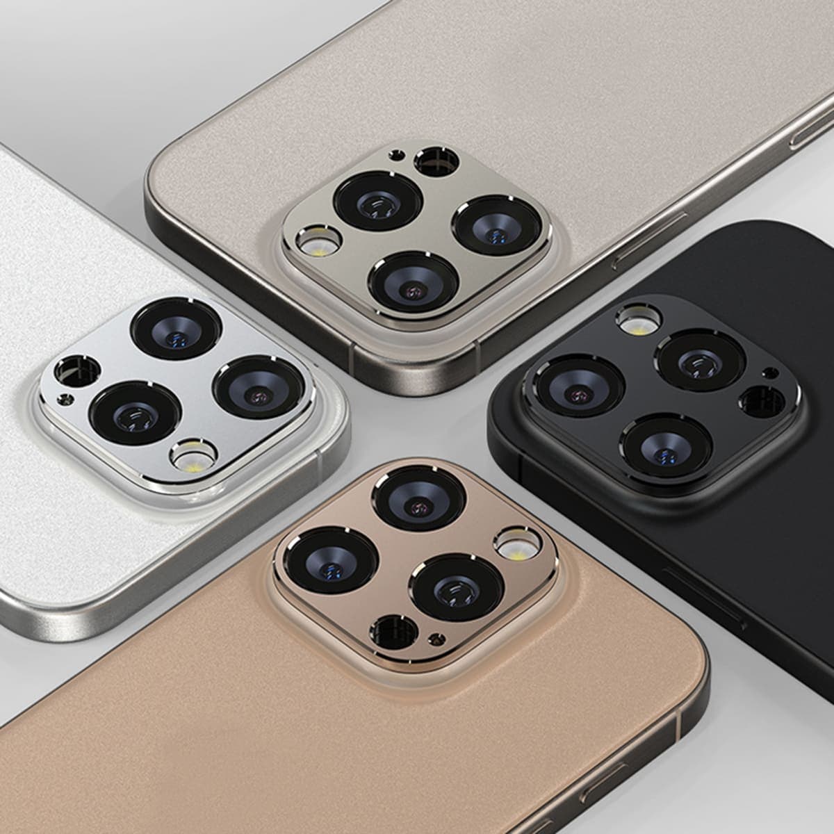 Dán khung kim loại bảo vệ camera Iphone 16 Pro Max chống trầy xước va đập - 7