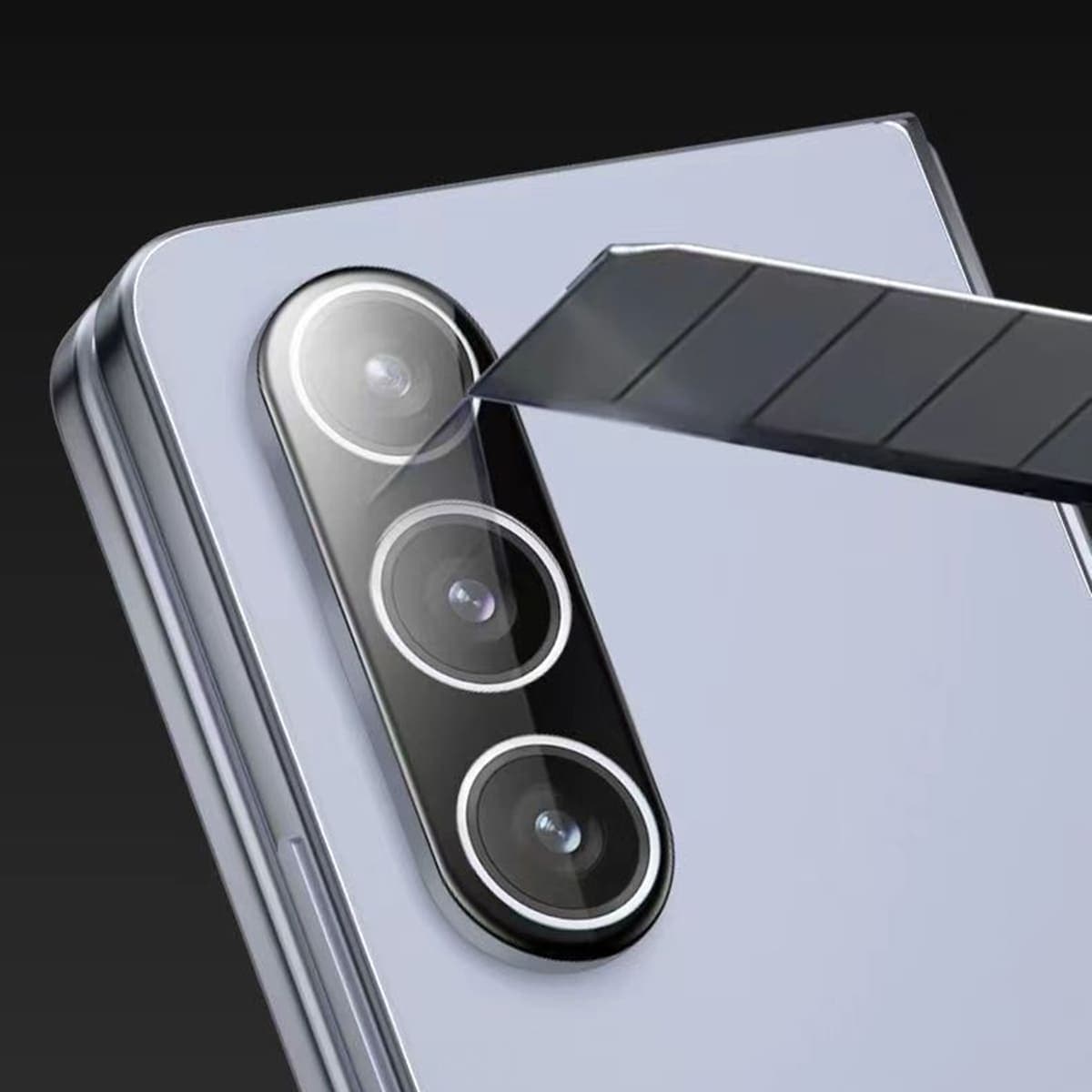 Dán cường lực camera Samsung Galaxy Z Fold 6 thấu kính nổi 3D độ cứng 9H trong suốt - 7