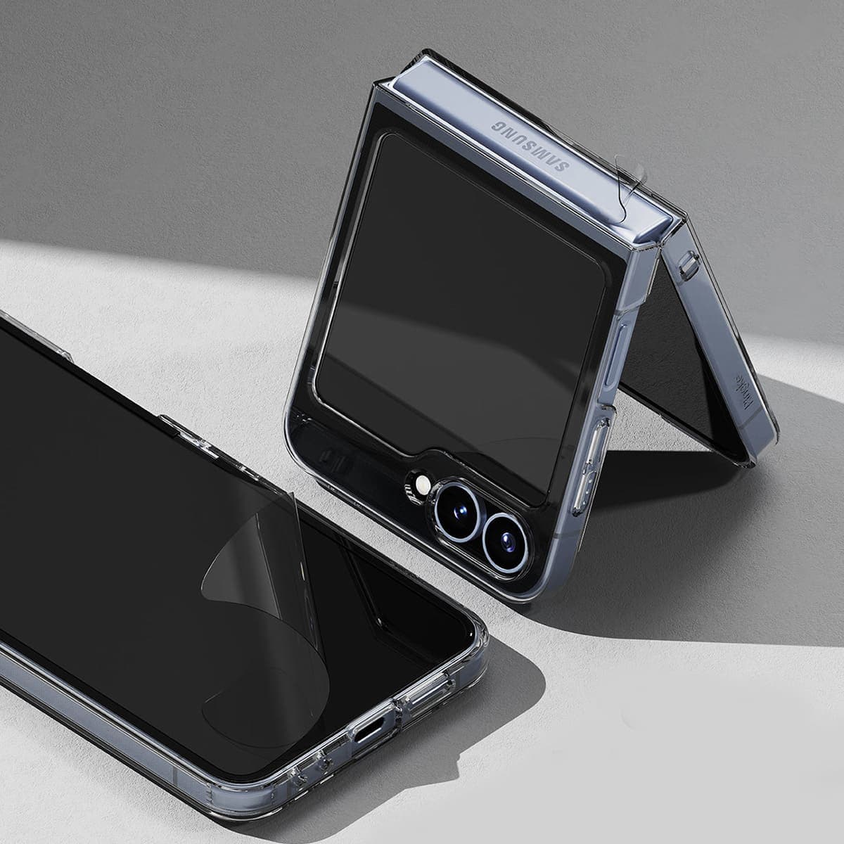 Dán lưng Samsung Z Flip 6 PPF Smart Devil full màn mặt lưng và bản lề dẻo trong suốt - 3