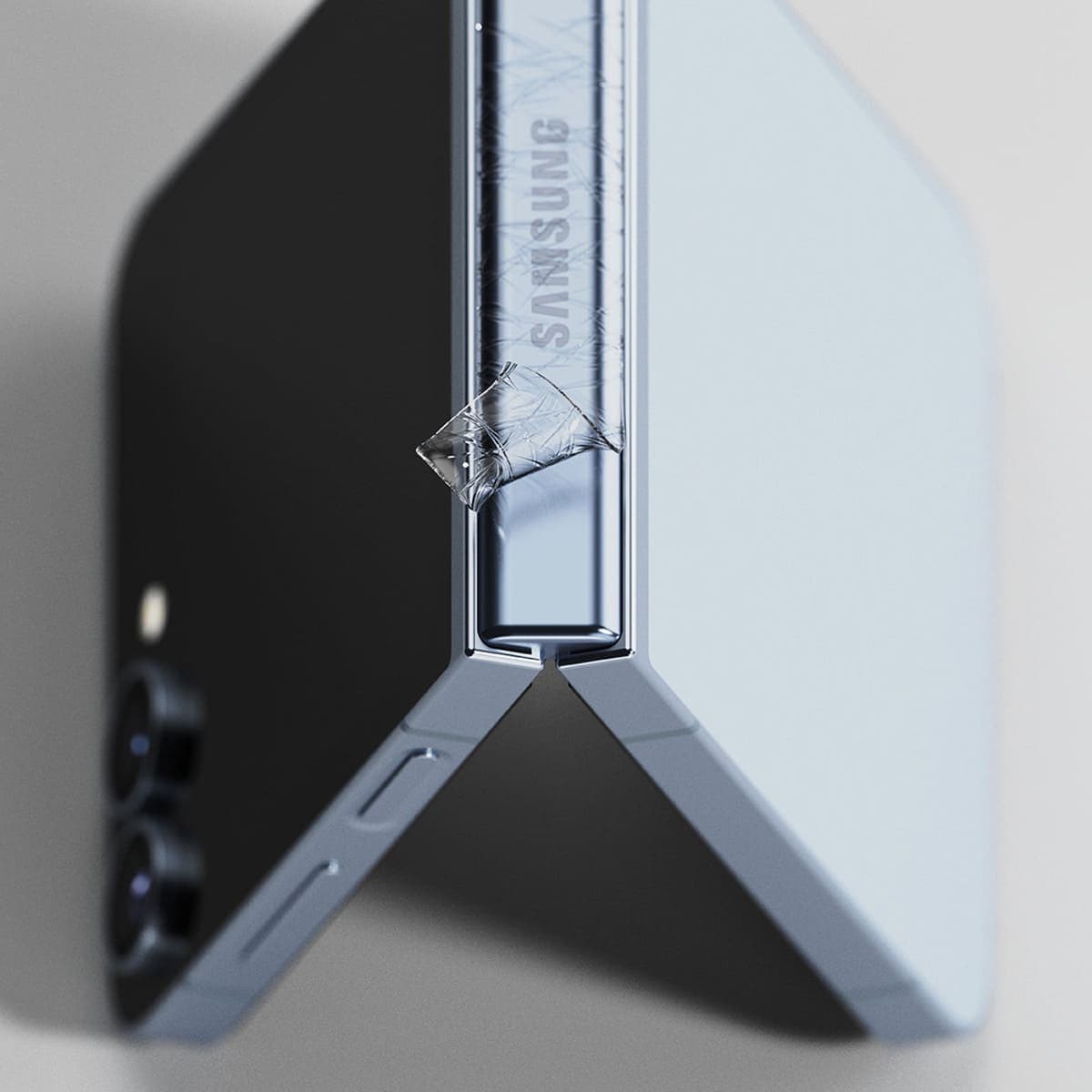 Dán lưng Samsung Z Flip 6 PPF Smart Devil full màn mặt lưng và bản lề dẻo trong suốt - 5