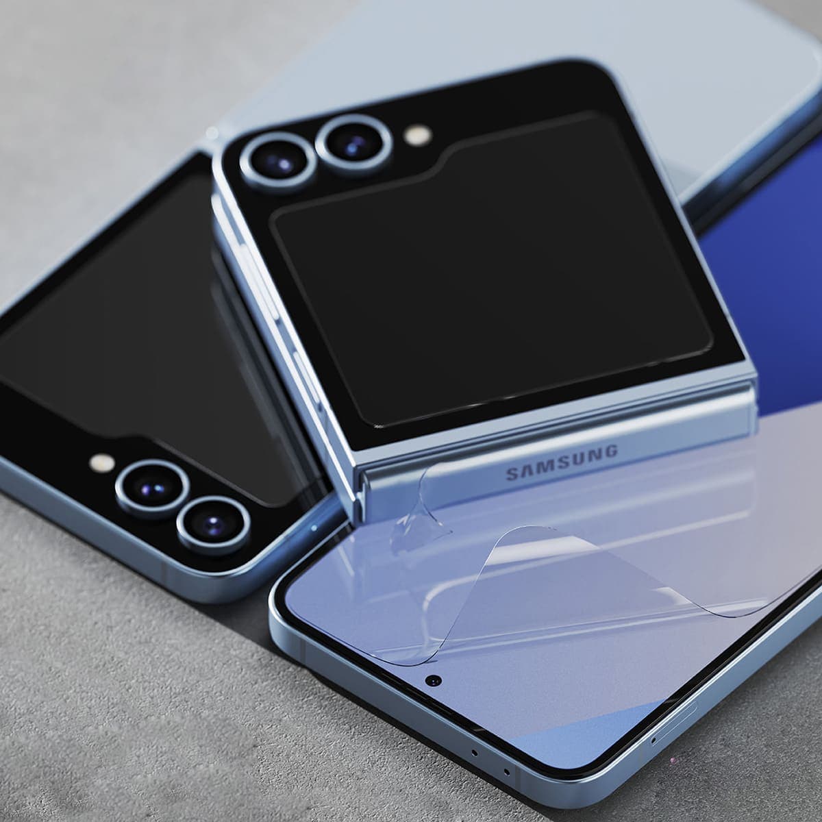 Dán lưng Samsung Z Flip 6 PPF Smart Devil full màn mặt lưng và bản lề dẻo trong suốt - 6