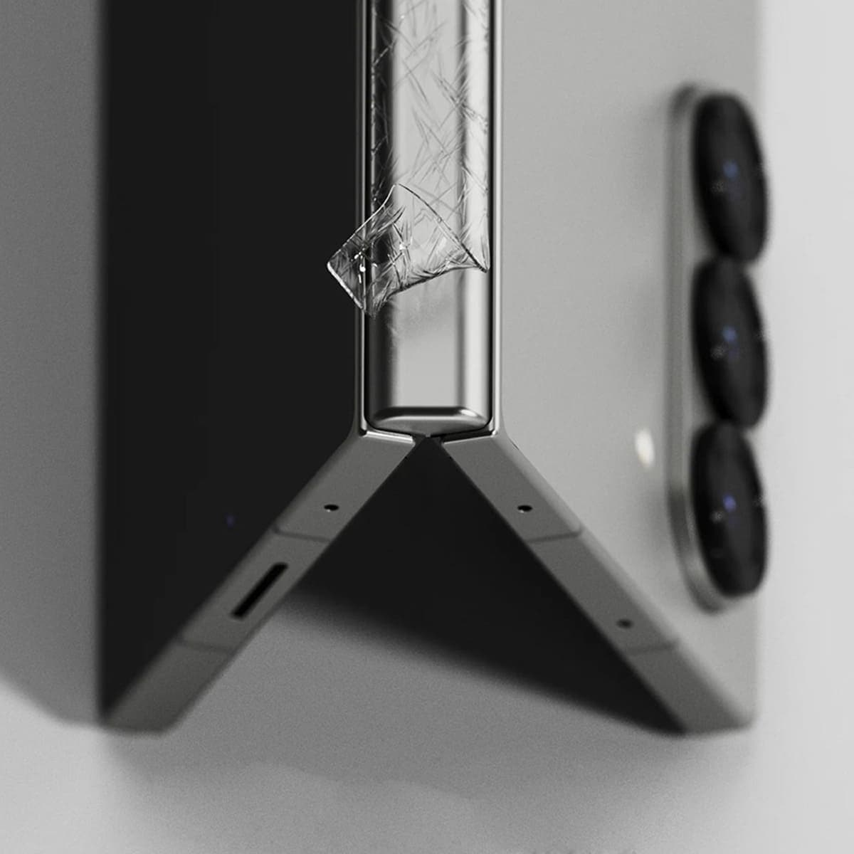 Dán lưng Samsung Z Fold 6 PPF Smart Devil full màn mặt lưng và bản lề dẻo trong suốt - 4