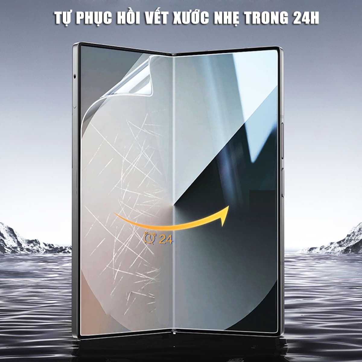 Dán màn hình Samsung Z Fold 6 PPF Smart Devil full màn hình chính dẻo trong suốt - 9