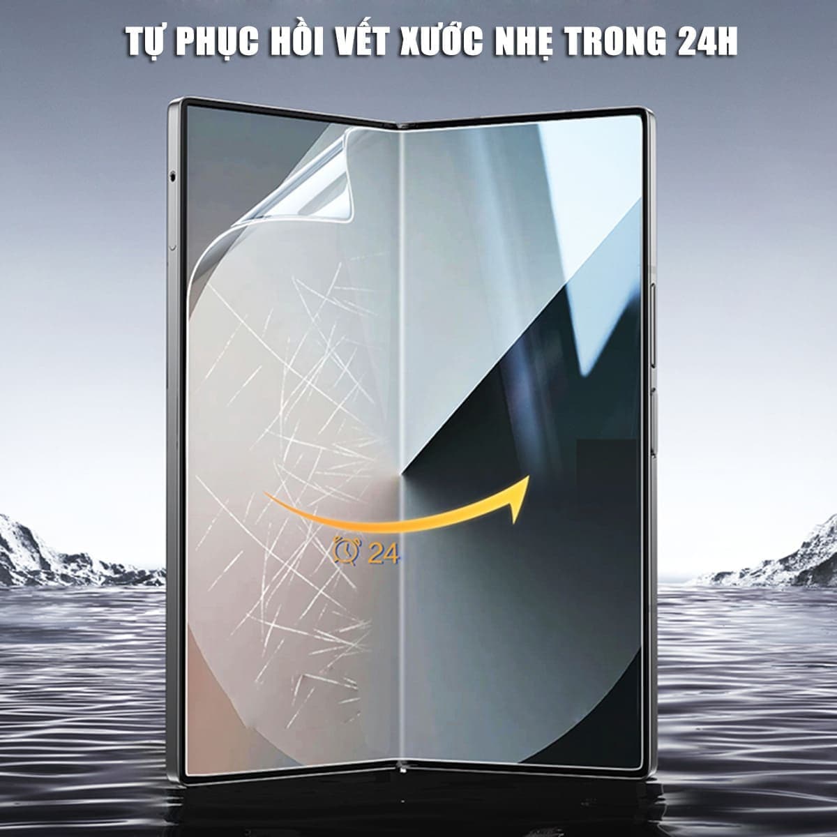 Dán màn hình Samsung Z Fold 6 PPF Smart Devil full màn hình phụ dẻo trong suốt - 4