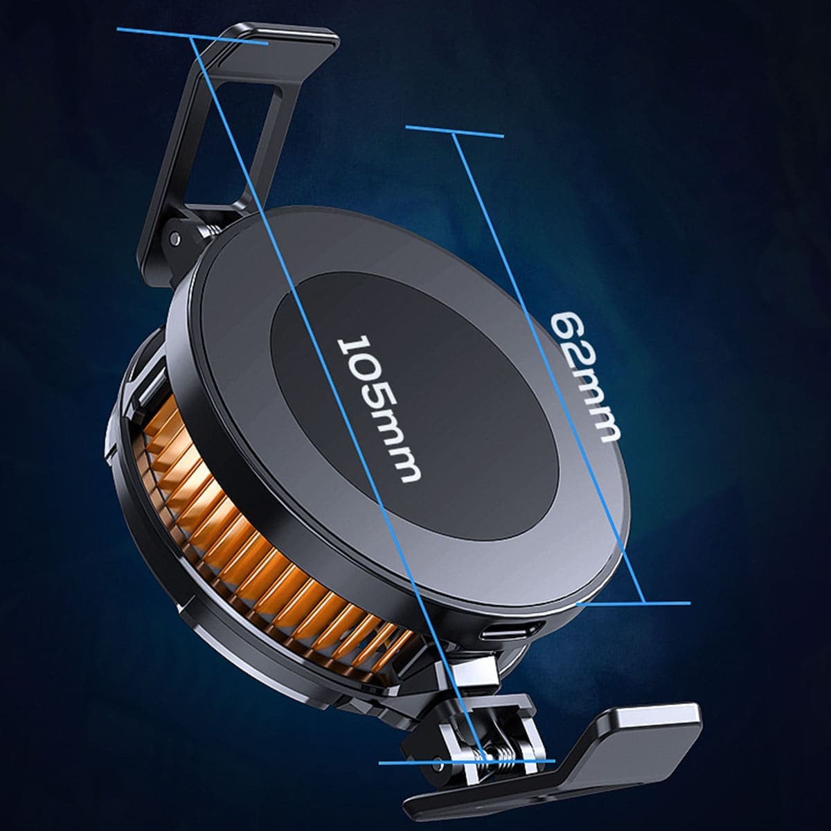 Quạt sò lạnh tản nhiệt điện thoại Ipad Memo CX07 V2 Led RGB bản nâng cấp toàn diện đóng băng full mặt - 5