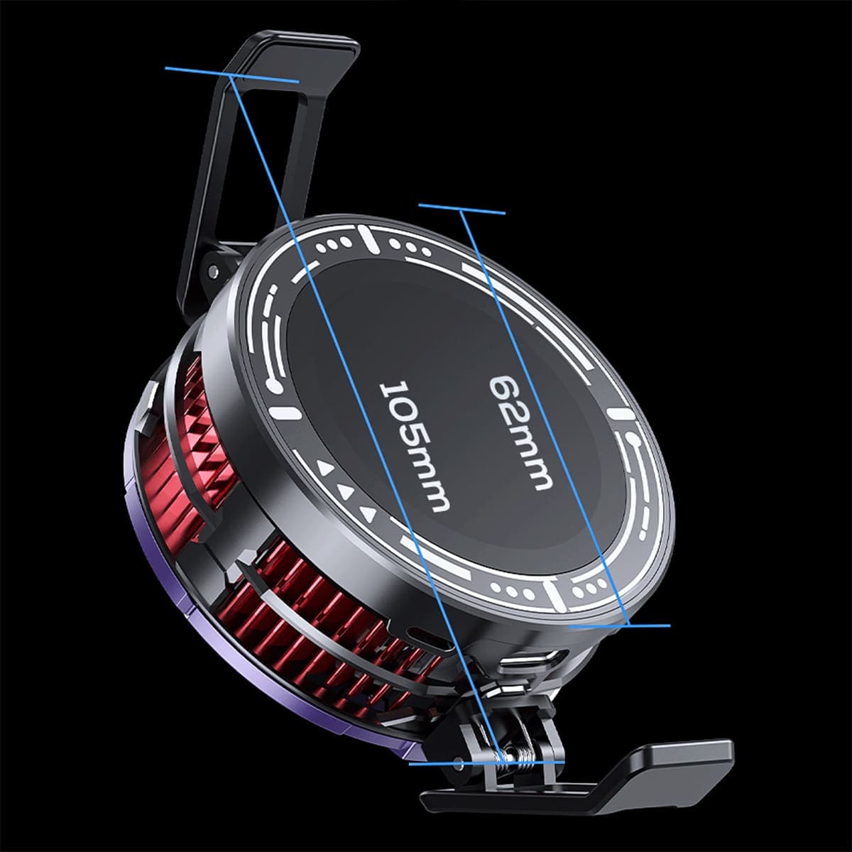 Quạt tản nhiệt điện thoại máy tính bảng Memo CX08 Pro sò lạnh từ tính led RGB thế hệ mới đóng băng full mặt - 3