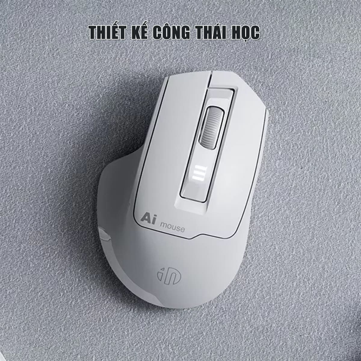 Chuột không dây Bluetooth Inphic S6 DPI 2400 - Chuột Voice AI điều khiển giọng nói chống ồn, pin sạc Type-C - 8