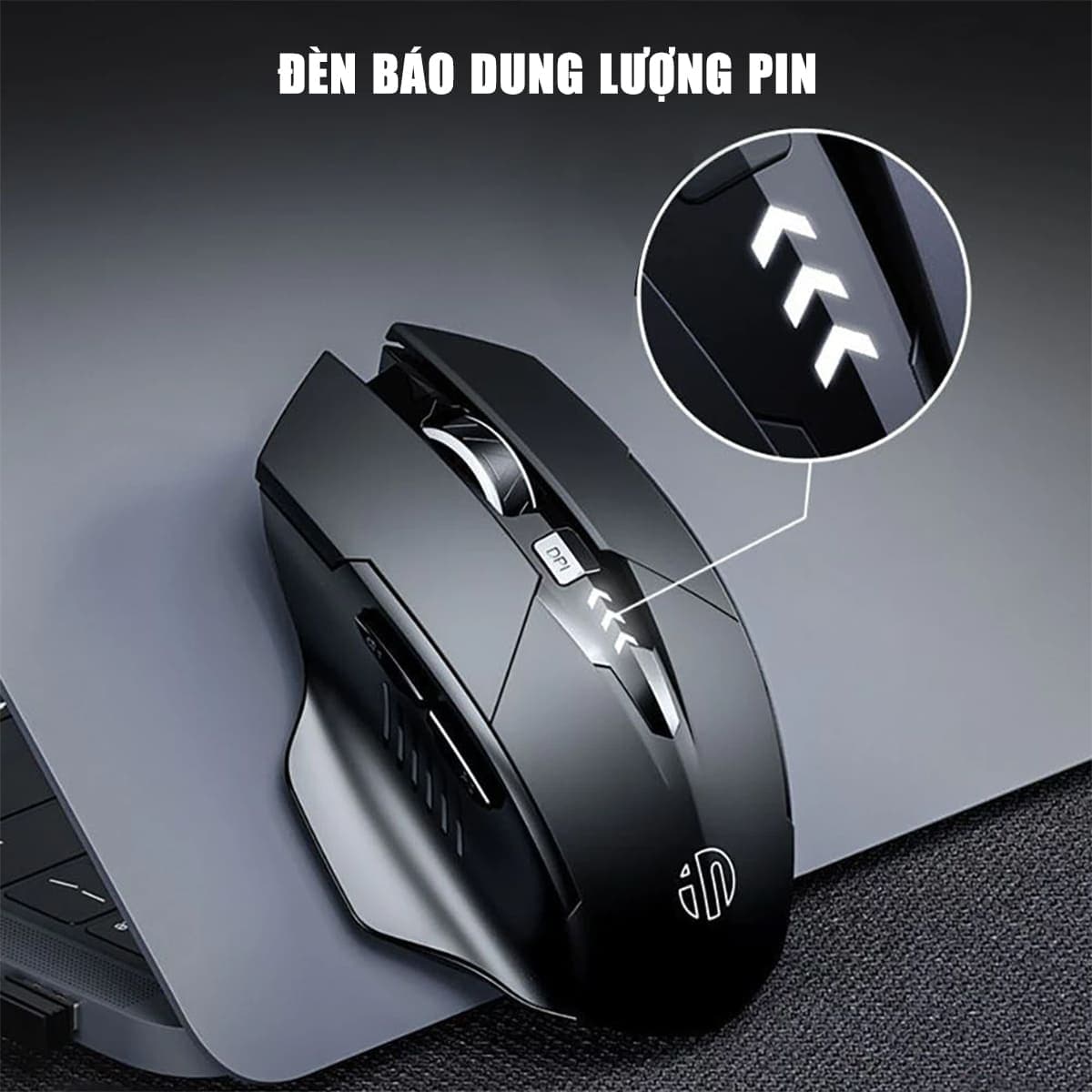 Chuột gaming không dây Inphic A1 pin sạc - Chuột Bluetooth Inphic A1 chơi game 2400 DPI máy tính laptop pc - 7