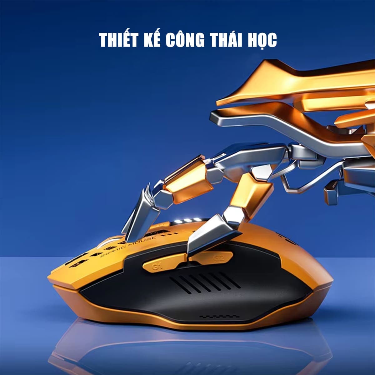 Chuột Bluetooth Inphic A9 Gundam - Chuột không dây Inphic A9 chơi game máy tinh pc laptop Wireless - 8