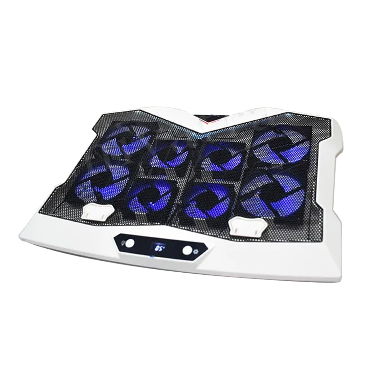 Đế tản nhiệt laptop gaming FL05 8 quạt giá đỡ laptop đèn led rgb chỉnh tốc độ gió làm mát nhanh chống ồn - 2