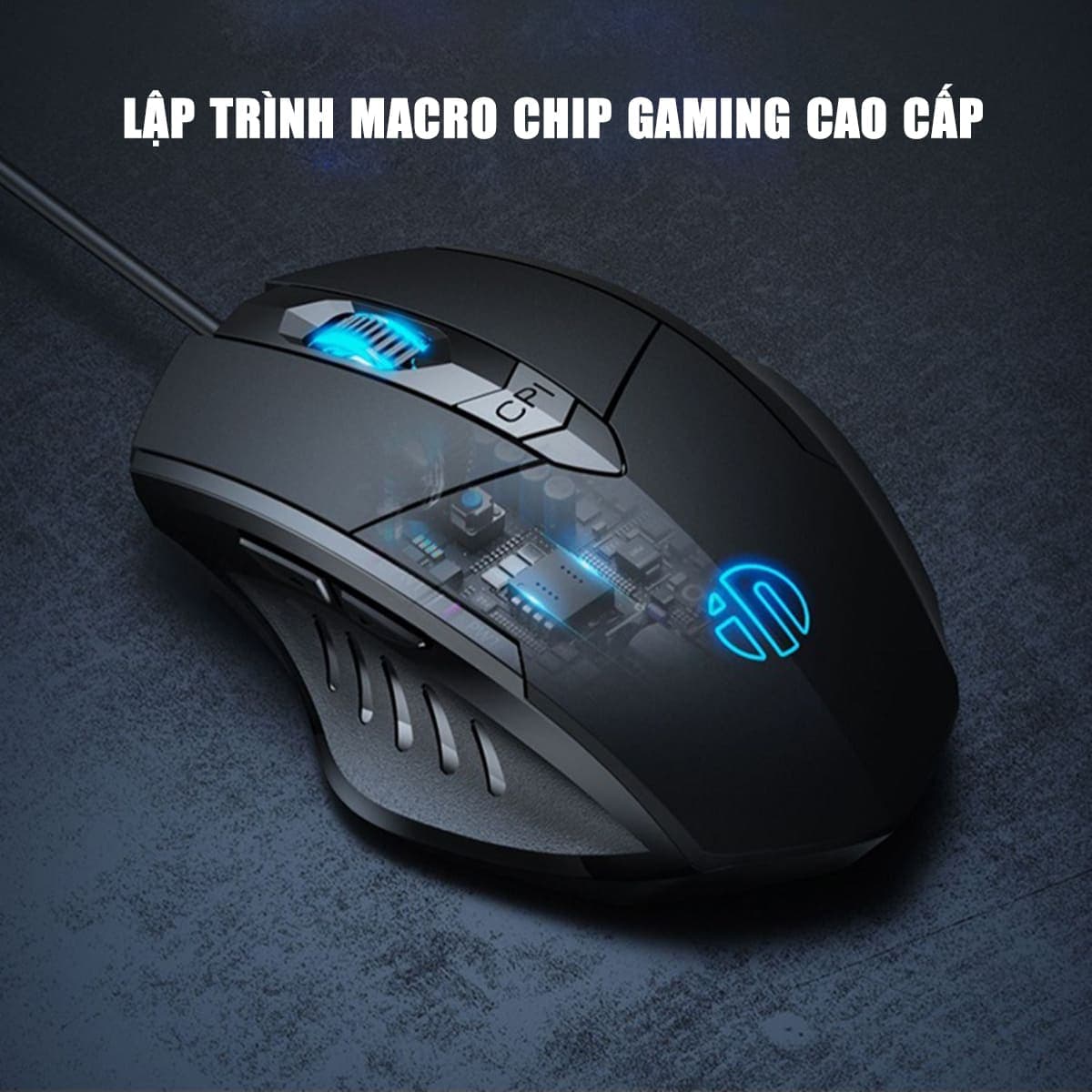 Chuột chơi game có dây Inphic W1 4800 DPI kết nối USB bấm êm - Chuột Inphic gaming siêu rẻ không tiếng ồn laptop máy tính - 5