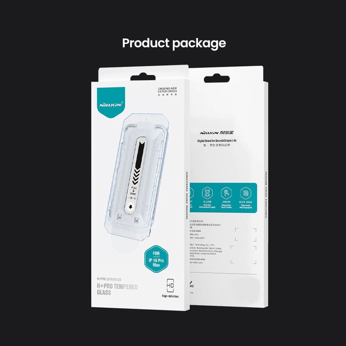 Kính cường lực Iphone 16 Pro Max chính hãng Nillkin Amazing H+ Pro full màn hình trong suốt - 3