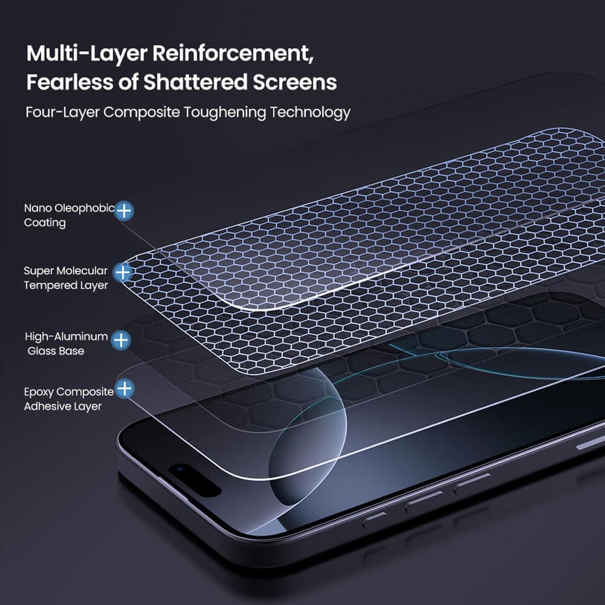 Kính cường lực Iphone 16 Pro Max chính hãng Nillkin Amazing H+ Pro full màn hình trong suốt - 7