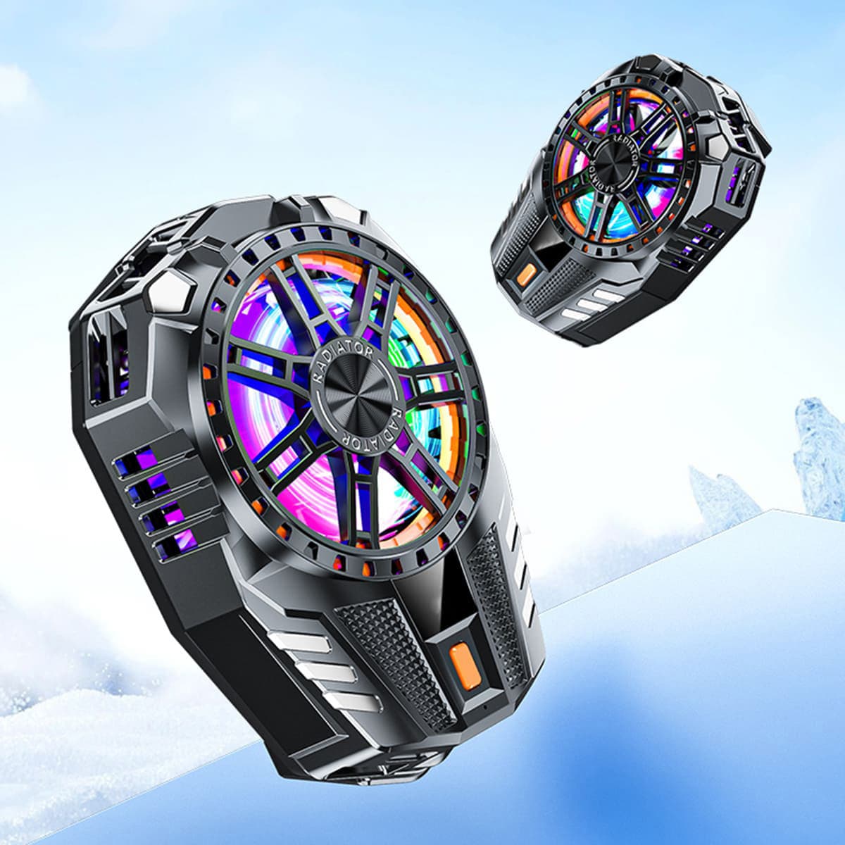 Quạt tản nhiệt điện thoại sò lạnh J21 bản nâng cấp của sò lạnh J20 với 3 chế độ làm lạnh Led Gaming - 4