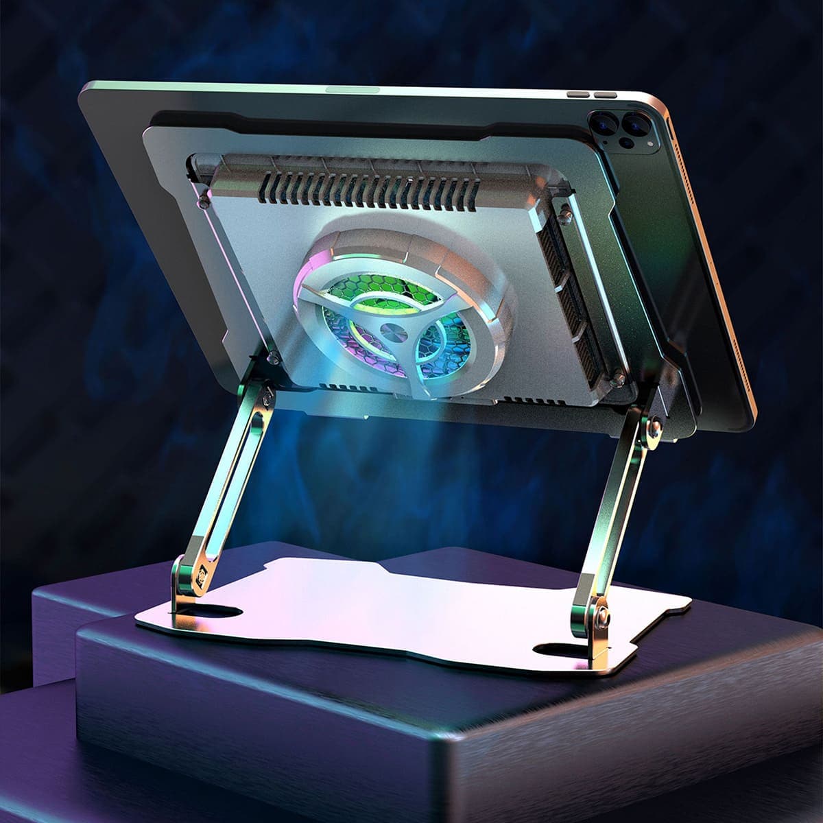 Quạt tản nhiệt Laptop máy tính bảng Z28 Pro sò lạnh - Đế tản nhiệt máy tính giá đỡ Surface book pro - 5