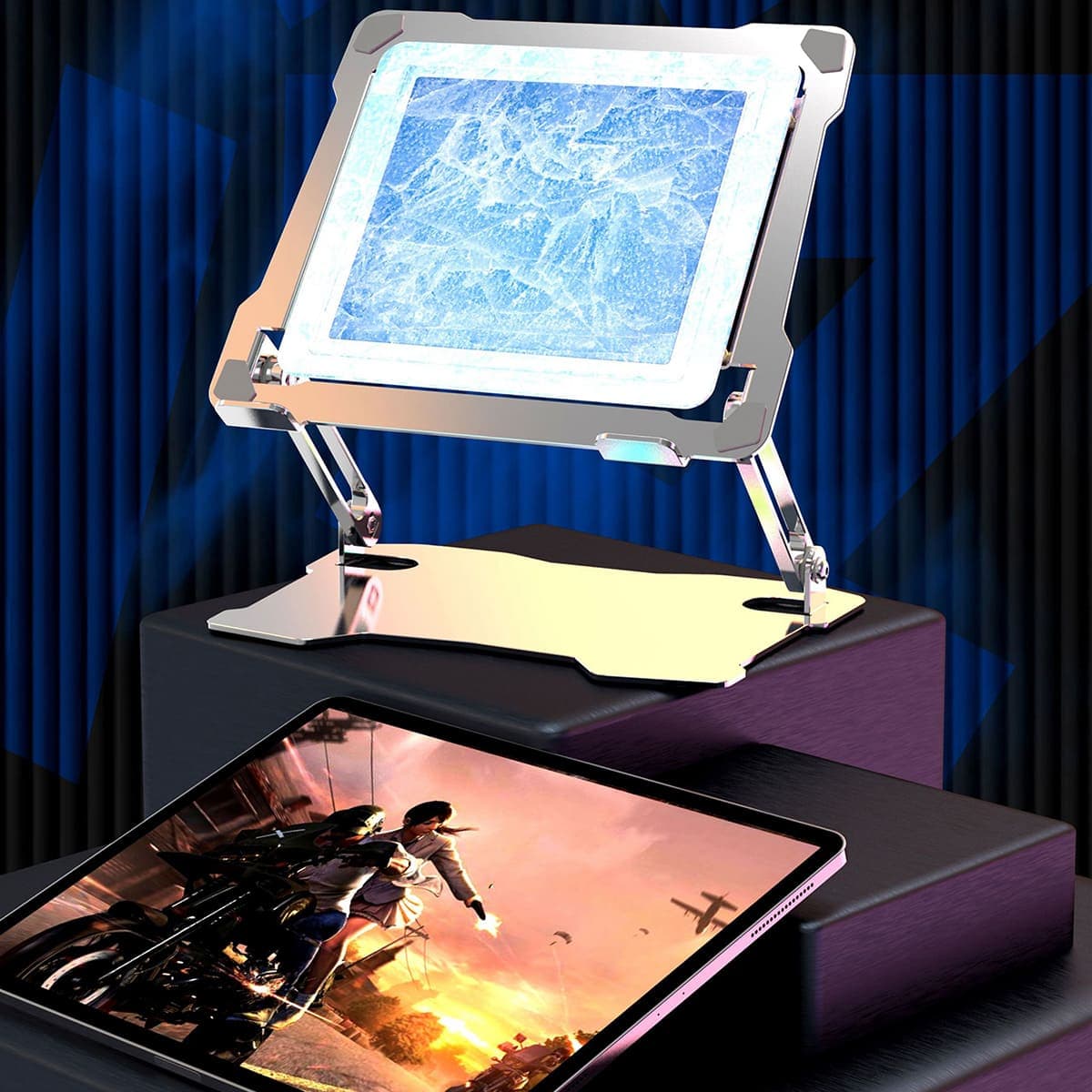 Quạt tản nhiệt Laptop máy tính bảng Z28 Pro sò lạnh - Đế tản nhiệt máy tính giá đỡ Surface book pro - 7