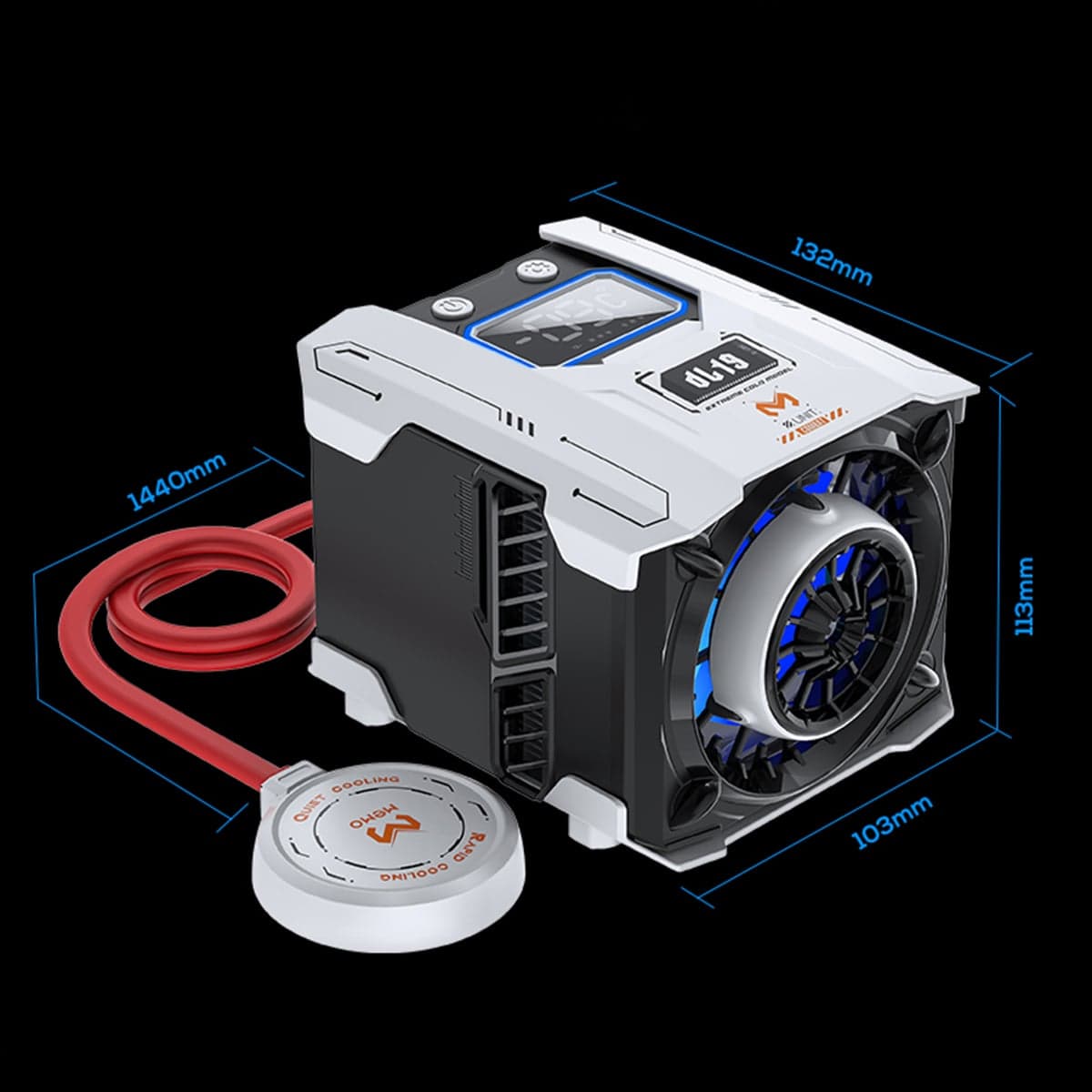 Quạt tản nhiệt điện thoại máy tính bảng Memo DL19 sò lạnh nước từ tính AI hiệu năng cao chuyên dụng cho Livestream - 12