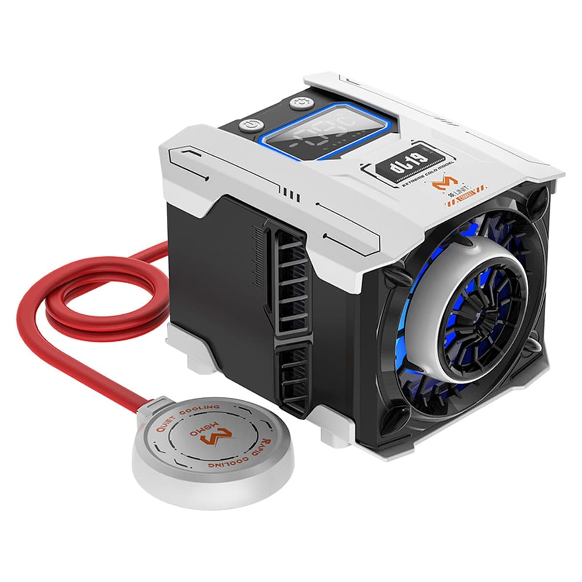 Quạt tản nhiệt điện thoại máy tính bảng Memo DL19 sò lạnh nước từ tính AI hiệu năng cao chuyên dụng cho Livestream - 2