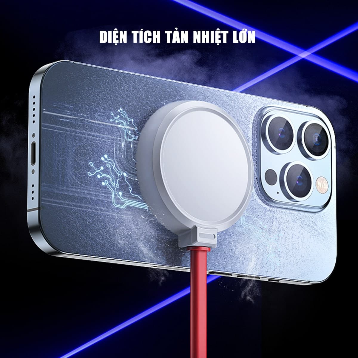 Quạt tản nhiệt điện thoại máy tính bảng Memo DL19 sò lạnh nước từ tính AI hiệu năng cao chuyên dụng cho Livestream - 7