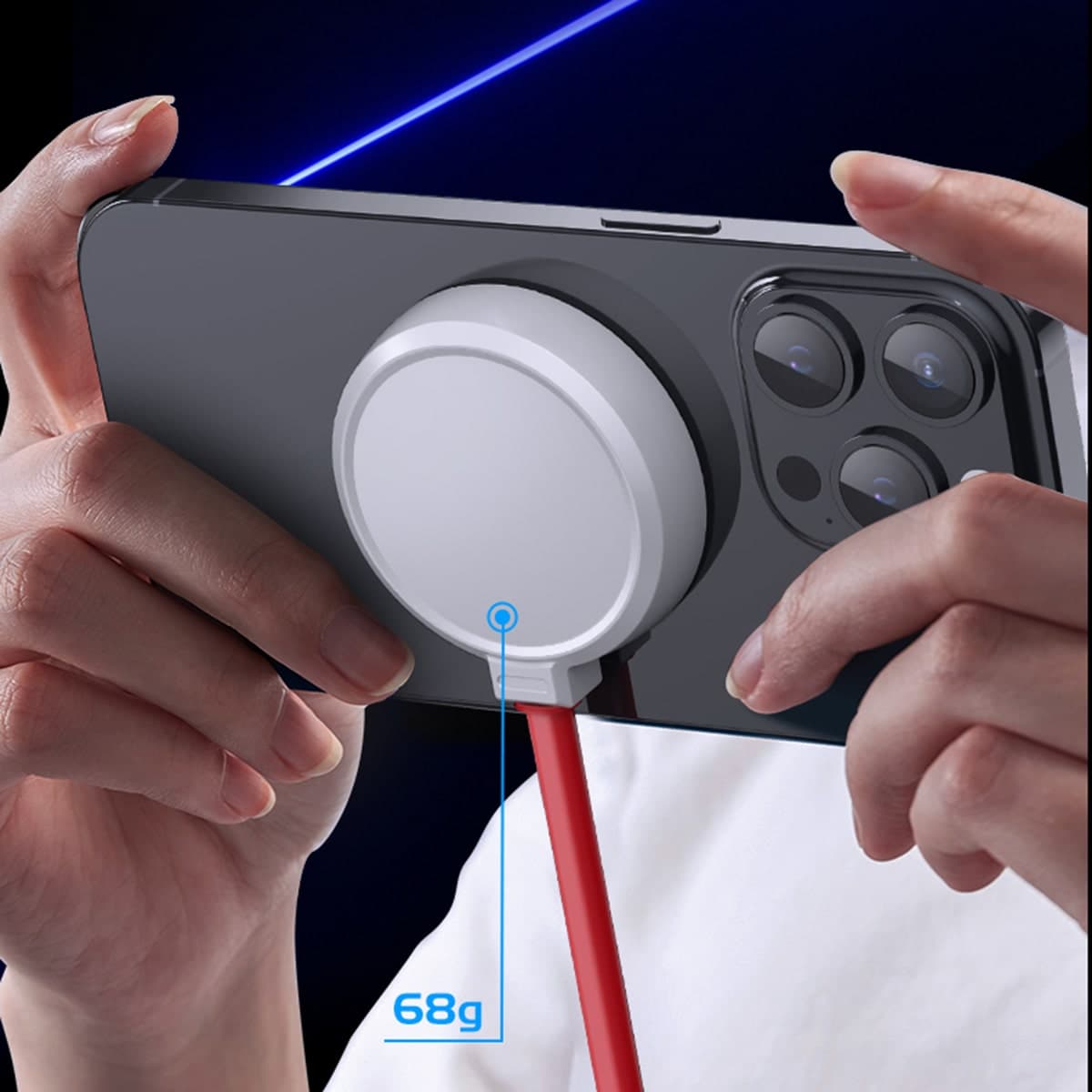 Quạt tản nhiệt điện thoại máy tính bảng Memo DL19 sò lạnh nước từ tính AI hiệu năng cao chuyên dụng cho Livestream - 8