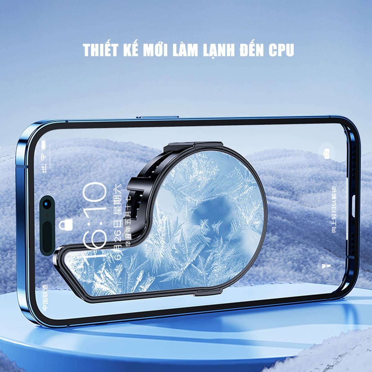 Quạt tản nhiệt điện thoại máy tính bảng X151 V2 sò lạnh từ tính led RGB hiển thị nhiệt độ hỗ trợ Livestream - 5