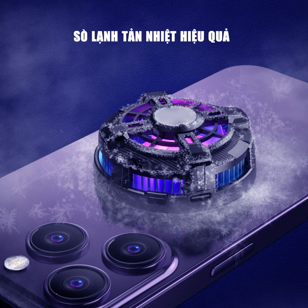 Quạt tản nhiệt điện thoại máy tính bảng X99 V2 sò lạnh từ tính hỗ trợ Livestream - 8