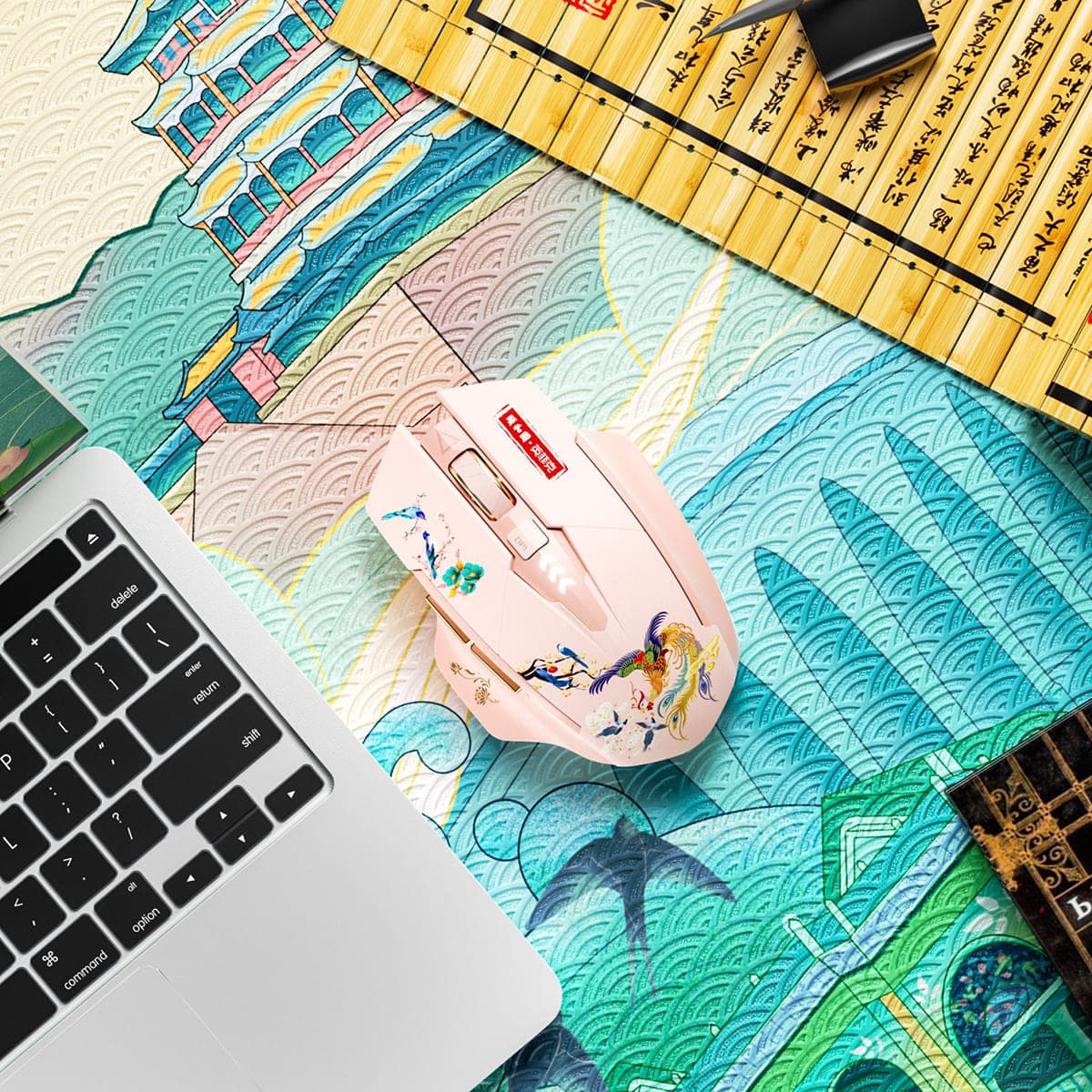 Chuột Bluetooth không dây Gaming Inphic A10 phiên bản Tết Giáp Thìn cho game thủ văn phòng máy tinh laptop - 4