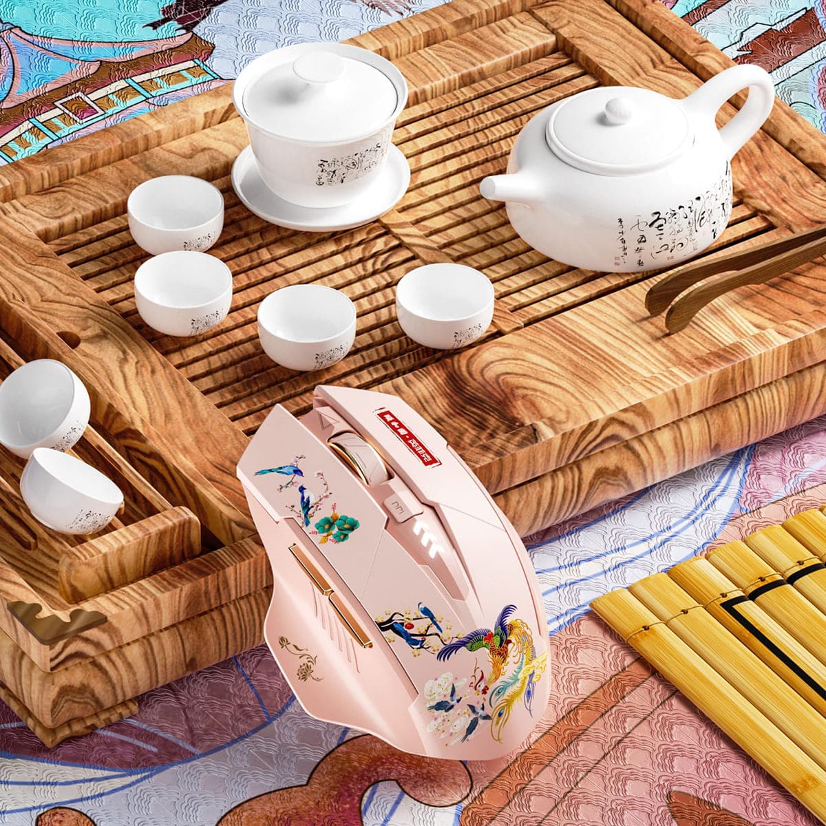 Chuột Bluetooth không dây Gaming Inphic A10 phiên bản Tết Giáp Thìn cho game thủ văn phòng máy tinh laptop - 5