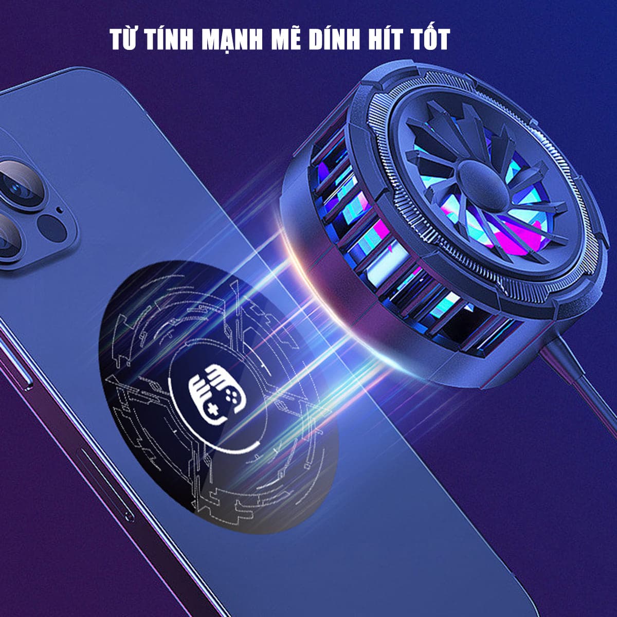 Tấm dán từ tính Gaming V3 dùng cho quạt tản nhiệt sò lạnh từ tính Memo CX07, CX08, X76, FS03, AL19, SL25 - 5