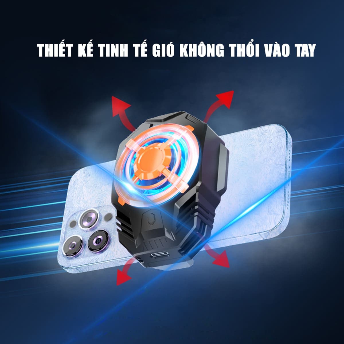 Quạt tản nhiệt điện thoại S19 sò lạnh siêu rẻ giảm nhiệt nhanh hỗ trợ tăng FPS Gaming liên quân PUBG FF - 11