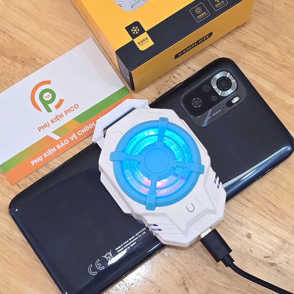 Quạt tản nhiệt điện thoại S19 sò lạnh siêu rẻ giảm nhiệt nhanh hỗ trợ tăng FPS Gaming liên quân PUBG FF - 4