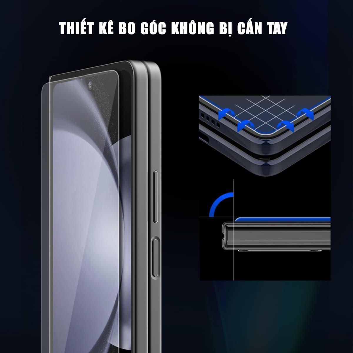 Kính cường lực màn hình phụ Samsung Galaxy Z Fold 6 full màn hình chính hãng Gor phủ nano - 4