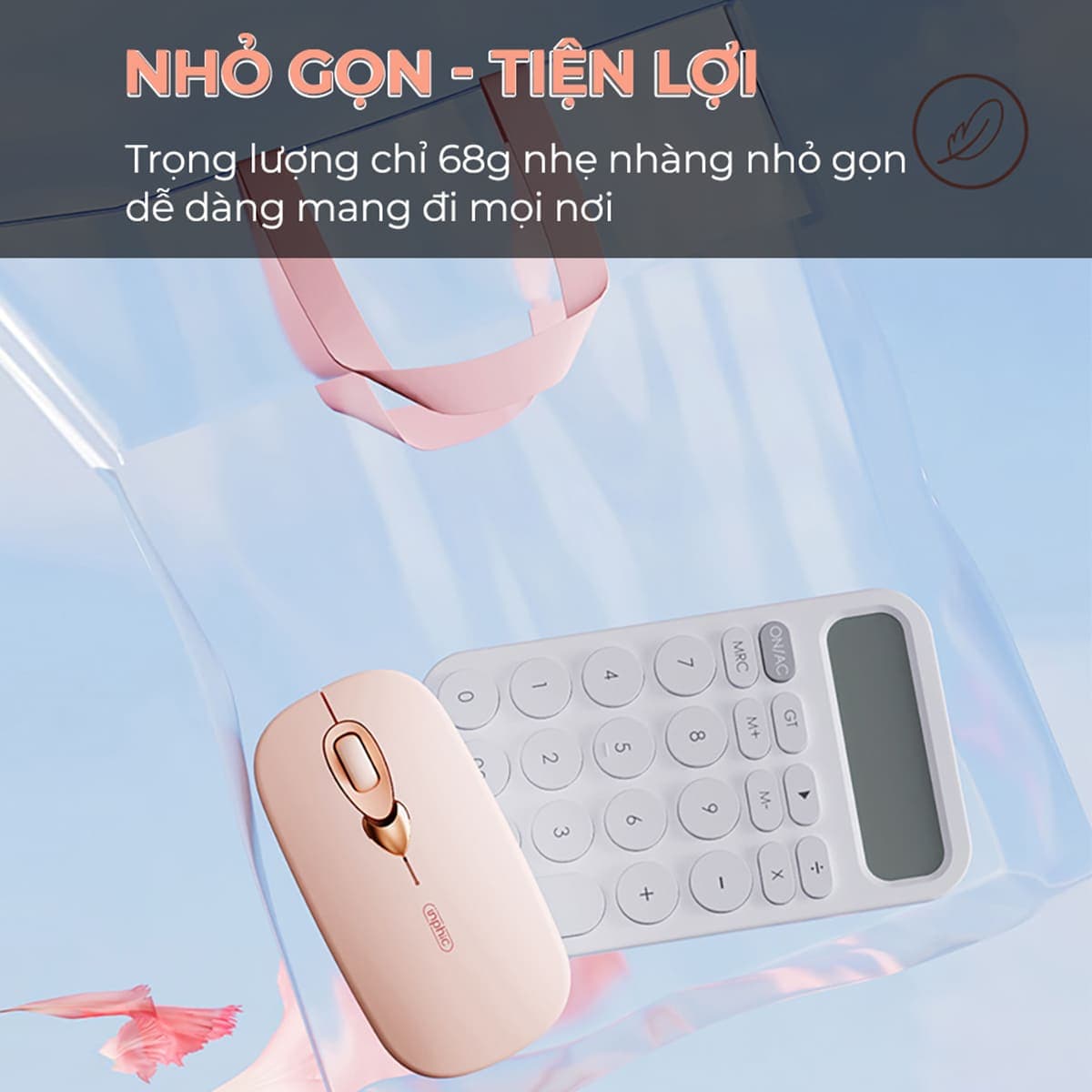 Chuột Bluetooth không dây Gaming Inphic Q8 - Sạc Pin, Màu Trà Sữa Đẹp, Giá Rẻ Cho PC Laptop - 5