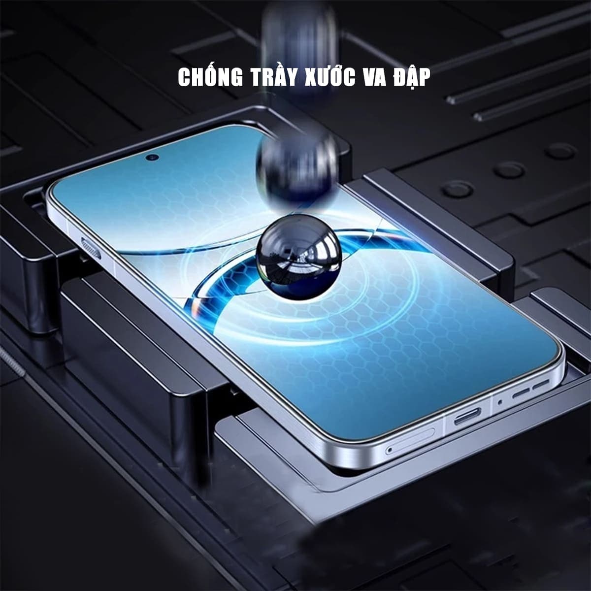 Kính cường lực Oppo Find X8 trong suốt full màn hình chính hãng Smart Devil - 6