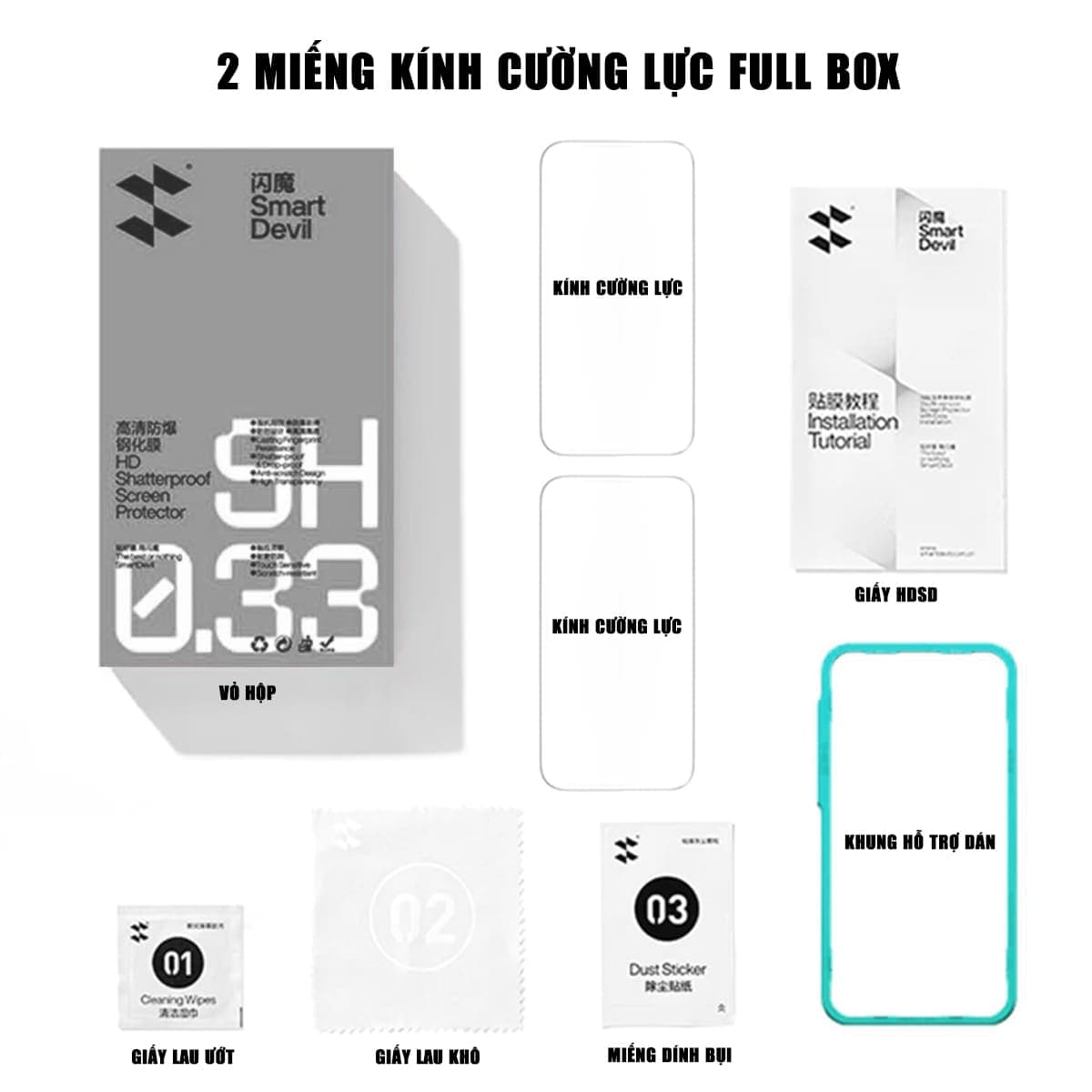 Kính cường lực Red Magic 10 Pro full màn hình viền đen siêu mỏng chính hãng Smart Devil - 2