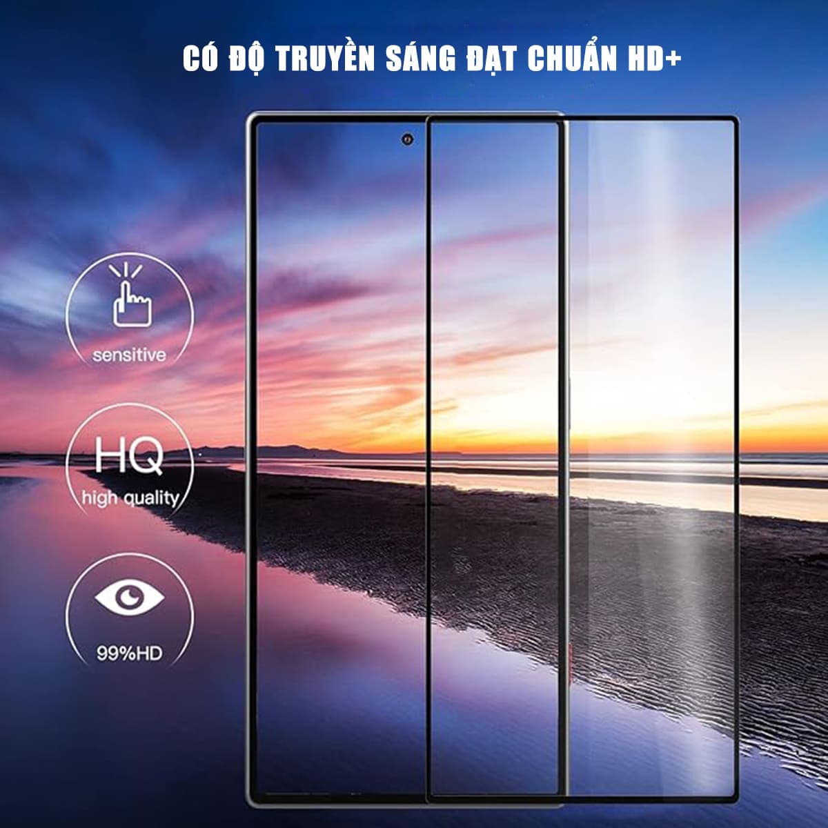 Kính cường lực Red Magic 10 Pro full màn hình viền đen siêu mỏng chính hãng Smart Devil - 6