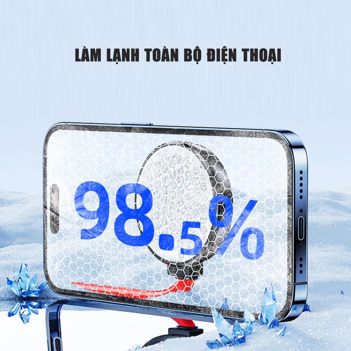 Quạt tản nhiệt điện thoại máy tính bảng DL19 SE sò lạnh nước AI chuyên dụng cho Livestream chơi game - 6