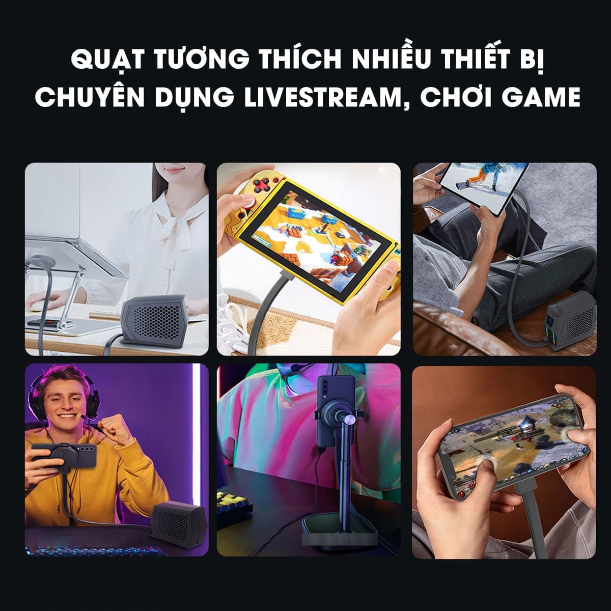 Quạt tản nhiệt điện thoại máy tính bảng XL29 sò lạnh nước từ tính hiệu năng cao đóng băng full mặt - 5