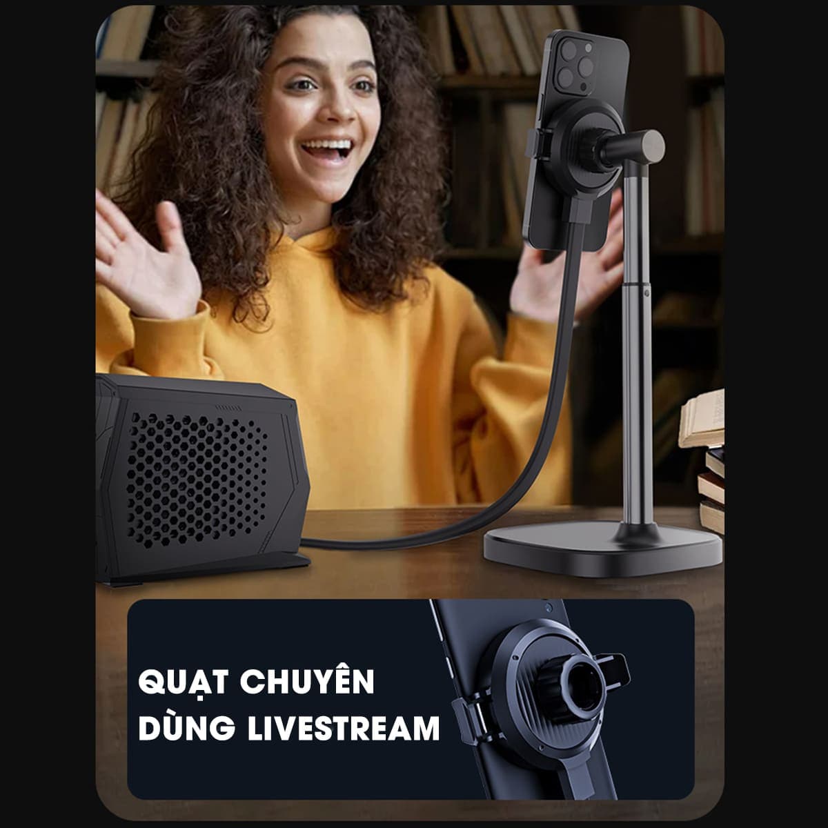 Quạt tản nhiệt điện thoại máy tính bảng XL30 sò lạnh nước từ tính hiệu năng cao có sạc không dây 15W - 5