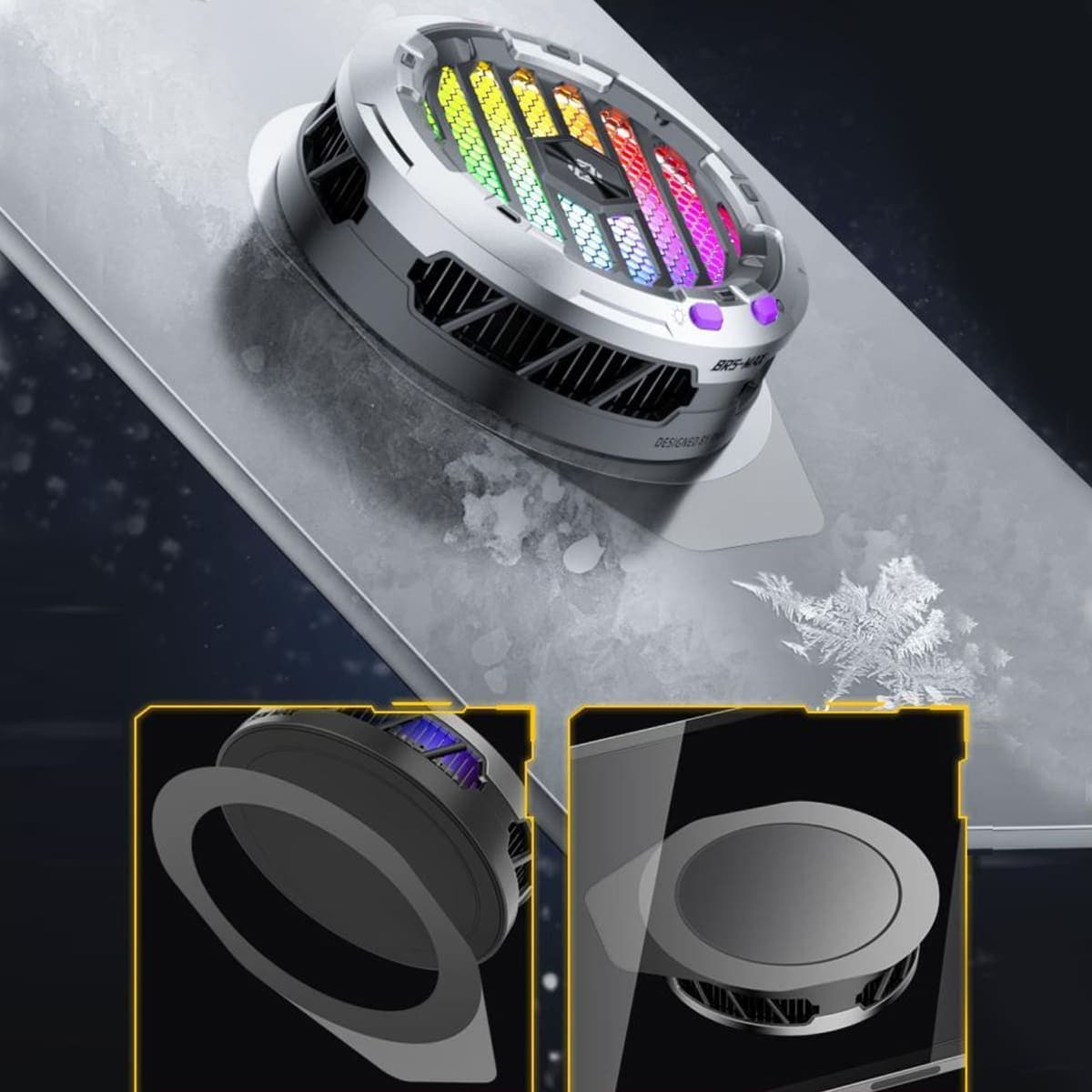 Tấm dán từ tính dùng cho quạt tản nhiệt sò lạnh từ tính Ipad X120 Ultra Max Piva BR5 Max - 4