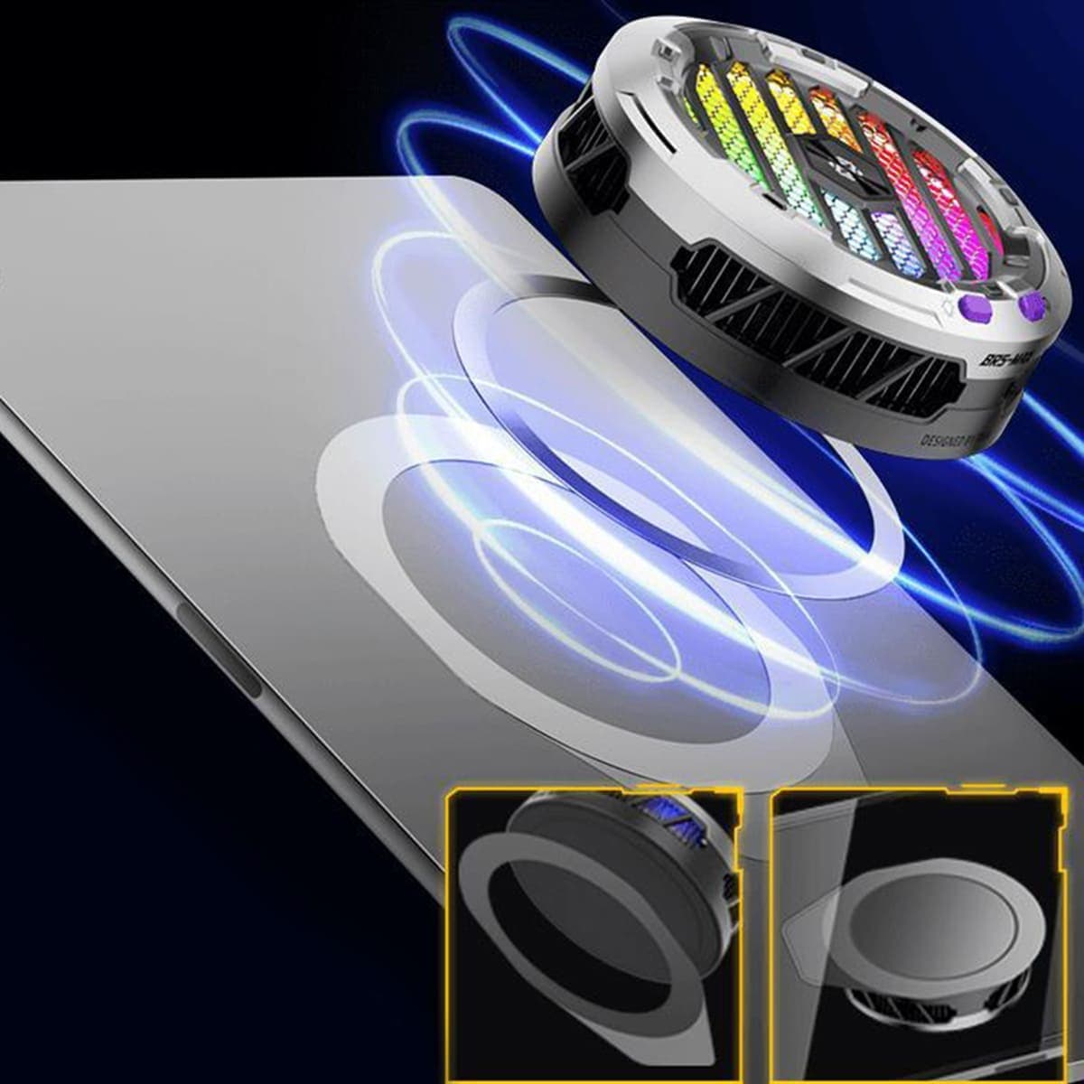 Tấm dán từ tính dùng cho quạt tản nhiệt sò lạnh từ tính Ipad X120 Ultra Max Piva BR5 Max - 5