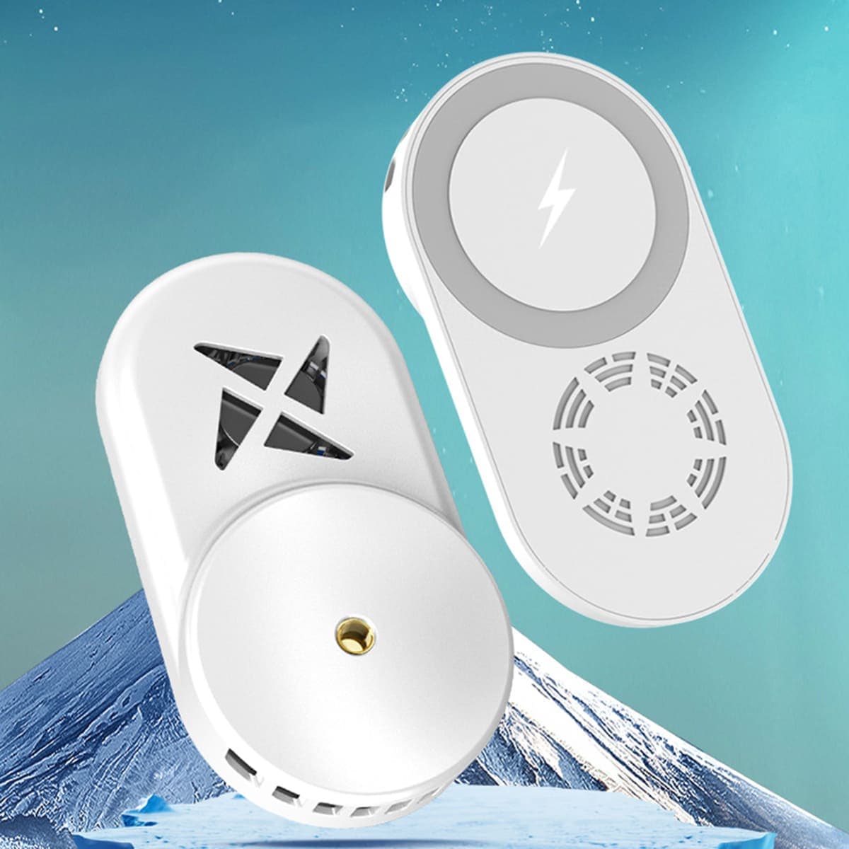 Quạt tản nhiệt điện thoại sò lạnh từ tính X39 có sạc không dây 15W hỗ trợ Livestream chơi game - 2