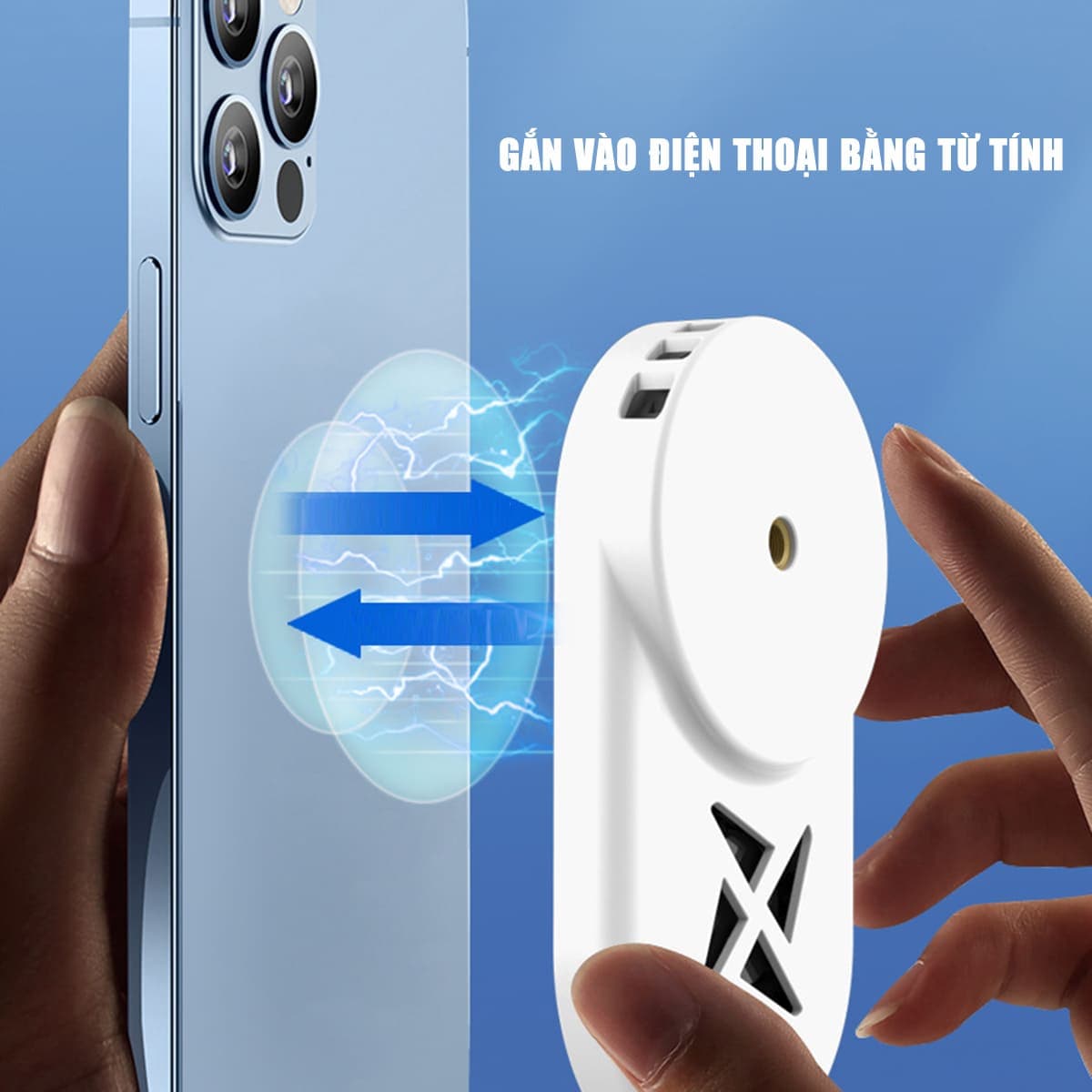 Quạt tản nhiệt điện thoại sò lạnh từ tính X39 có sạc không dây 15W hỗ trợ Livestream chơi game - 6